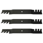Qty 3: Toothed Blade Fits Woods Replaces 320242. Fixed Price $46.99.
