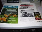 Lot Of 8 Original 1972 General Electric Elec-trak Tractor Sales Brochures. Fixed Price $52.40.