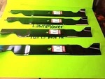 (4)- Lawn Mower Blades For 46" Deck Ayp Sears Roper Craftsman Husqvarna 405380. Fixed Price $49.95.