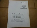 1966 Gilson Commander Burns Garden Mark Tractor Parts Catalog List Manual. Fixed Price $25.00.