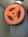 Worx Rear Wheel For WG770 36V Cordless Mower Used 9.5". Fixed Price $17.99.