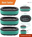 3 Pack Air Filter For Kohler 7000 Series Engines Lawn Mower Replacement Fit. Fixed Price $23.99.