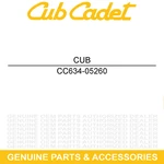 Cub Cadet 634-05260 Drive Wheel Assembly 8 X Sc 700 12AEN2S7710. Fixed Price $41.95.