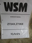 Kubota Z724X Z726X Workshop Manual 9Y111-11983. Fixed Price $49.99.