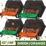 42/48 " Tow-behind Lawn Sweeper Leaf Yard Collector Adjustable Sweeping Height. Fixed Price $233.99.