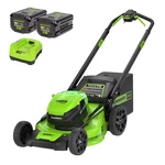 Greenworks 80V 21" Self-propelled Mower W/ 4AH + 2AH Battery & Rapid Charger -rc. Fixed Price $539.99.