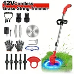 Electric Cordless Grass String Trimmer Lawn Edger Weed Wacker Cutter + 2 Battery. Fixed Price $25.49.