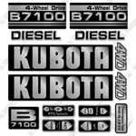 Fits Kubota B7100 Decal Kit Tractor - Year Outdoor 3M Vinyl!. Fixed Price $69.95.