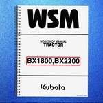 Kubota BX1800 BX2200 Tractor Workshop Manual - Spiral Binding & Strong Covered. Fixed Price $35.45.